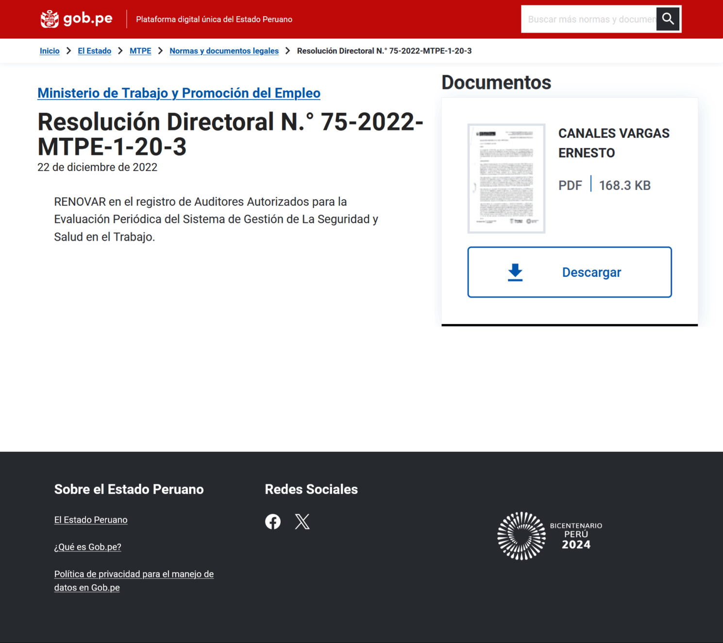 Ver mi RD de Auditor